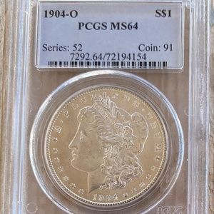 1904-O Morgan Silver Dollar PCGS MS-64